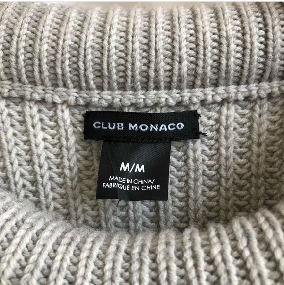 Club Monaco grey cable knit sweater - Picture 4 of 6